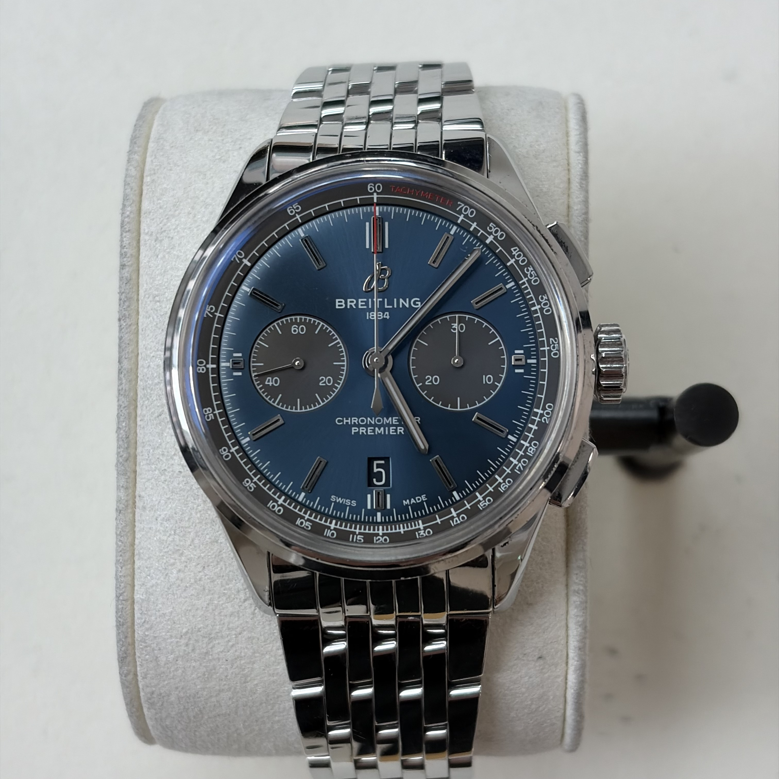 Breitling Premier B01 Chronograph 42 Full Set Blue Dial AB0118A61C1A1 image 3